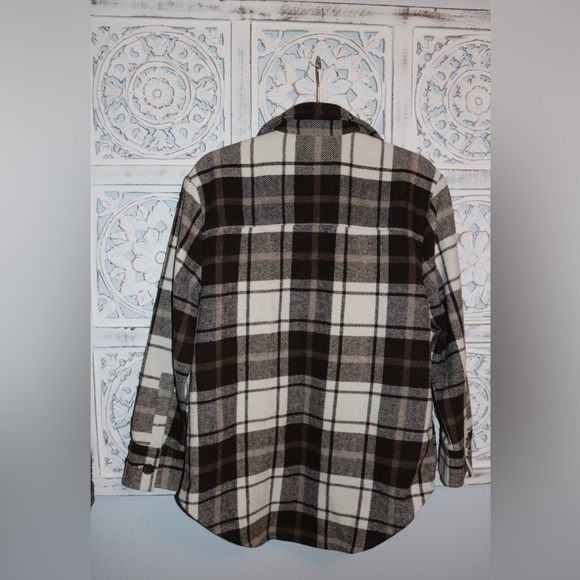 Treasure & Bond Plaid Oversized Jacket Size S - Picture 2 of 2